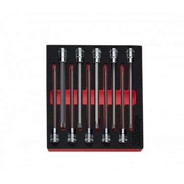 BoxoUSA 10-Piece 3/8" Drive Long Torx Bit Socket Set | 1/6th EVA Foam BX321-R2