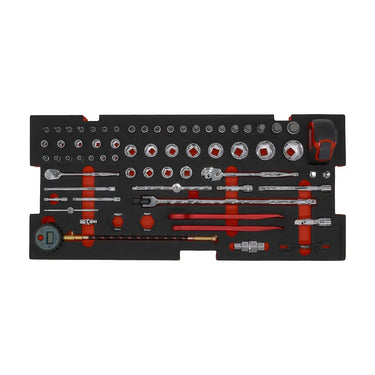 BoxoUSA 103-Piece Metric MotoBox Tool Set for 5-Drawer Hand Carry Box BXE057A-R2
