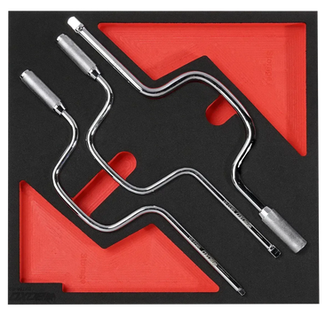 BoxoUSA 3-Piece Speed Wrench Set BX756-R2