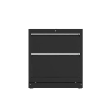 BoxoUSA 34" 2 Drawer Cabinet w/o Alu. Trims MST34A021-RBK-1