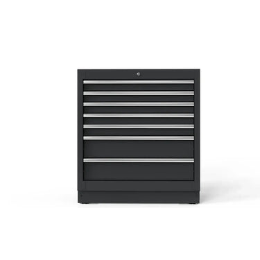 BoxoUSA 34" 7 Drawer Cabinet w/o Alu. Trims MST34A071-RBK-1