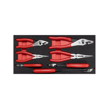 BoxoUSA 7-Piece Plier and Cutter Set | 1/3 Drawer EVA Foam BX896-R