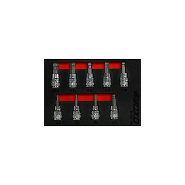 BoxoUSA 9-Piece 3/8" Drive Ball Point Hex Bit Socket Set BX587-R2