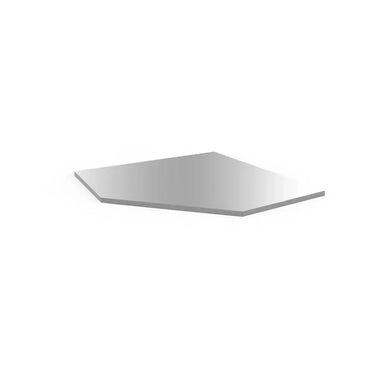 BoxoUSA Dimple Stainless Worktop, Corner Cabinet 41.85" W x 19.68" D x 1.5" H P-MST-S08A