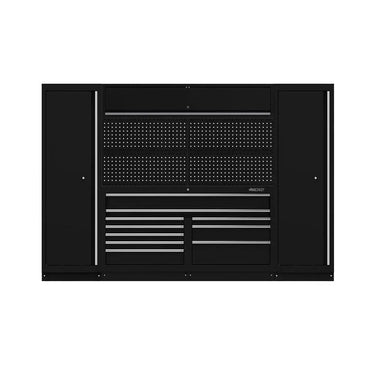 BoxoUSA OSM Pro Series | 116" 9-Piece Professional Organized Storage Modules Build Out | 10-Drawers, 4-Cabinets OSM-B6-S