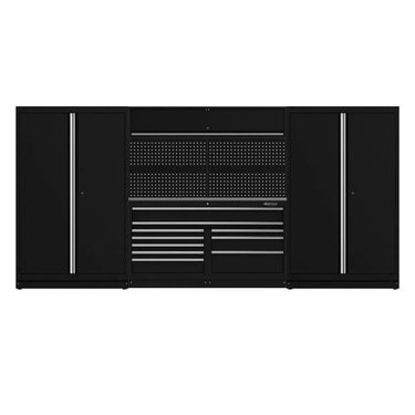 BoxoUSA OSM Pro Series | 156" 7-Piece Professional Organized Storage Modules Build Out | 10-Drawers, 4-Cabinets OSM-B5-S