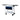 BoxoUSA Pro Series | 35" 3-Drawer Slide-Top Service Cart Tool Box UAS340071L-W-B