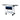 BoxoUSA Pro Series | 35" 3-Drawer Slide-Top Service Cart Tool Box | No Trim UAS340071L-W-1