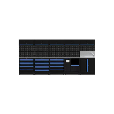 BoxoUSA OSM Pro Series | 170" 23-Piece Professional Organized Storage Modules Build Out | 24-Drawers, 6-Cabinets OSM-B10-B