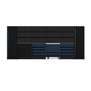 BoxoUSA OSM Pro Series | 160" 20-Piece Professional Organized Storage Modules Build Out | 21-Drawers, 6-Cabinets OSM-B13-B