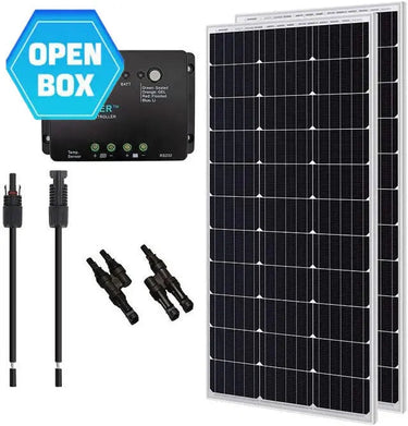 Open Box Renogy 200 Watts 12 Volts Monocrystalline Solar Bundle Kits