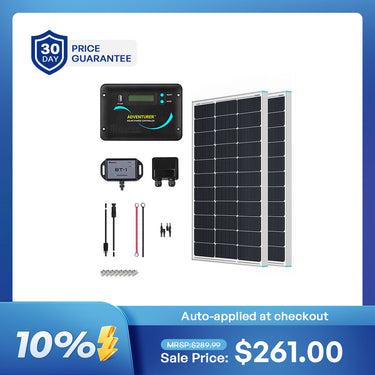 200W 12V Essential Solar Panel Kit