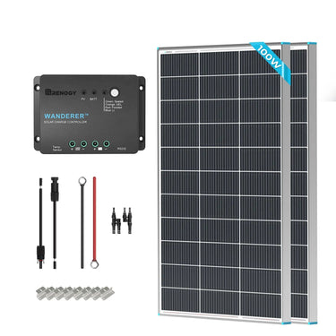 200W 12V Starter Solar Panel Kit