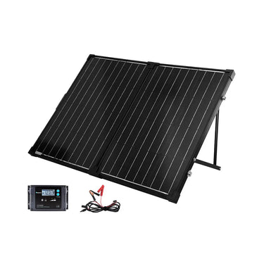 100 Watt 12 Volt Foldable Solar Suitcase with Voyager