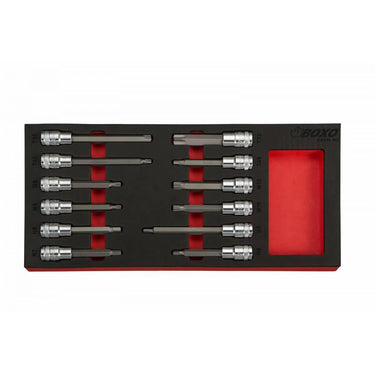 BoxoUSA 12-Piece 1/2" Drive Bit Socket Set BX015-R2