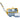 Tomahawk Power 10-inch green concrete saw with 13 HP Honda GX390 engine, professional-grade cutting tool for construction projects.