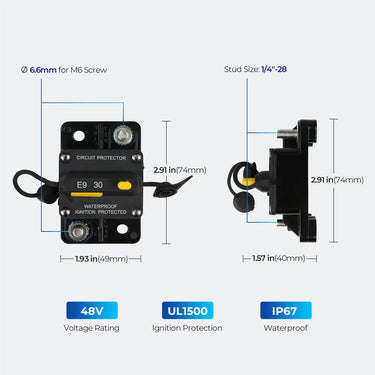 Thermal Circuit Breaker — 80A