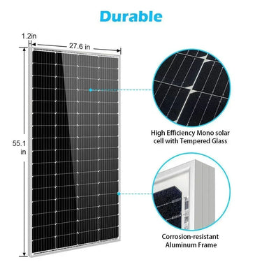 Panel solar monocristalino Sungold Power de 200 vatios