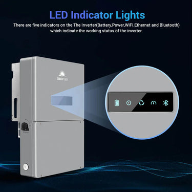 Inversor híbrido de fase dividida de alto voltaje Sungold Power 11.4KW con transmisor APS SG11.4KHB-HV