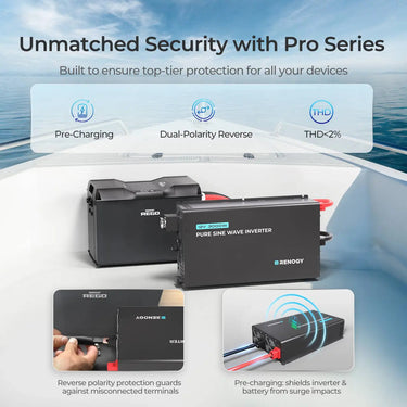 3000W 12V Pro Pure Sine Wave Inverter with EcoSleep Mode — Inverter Only