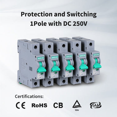 10A/16A/32A/50A/63A 1P DC Miniature Circuit Breaker — 10A