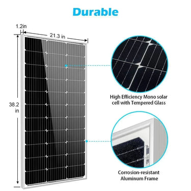 Panel solar monocristalino Sungold Power de 100 vatios