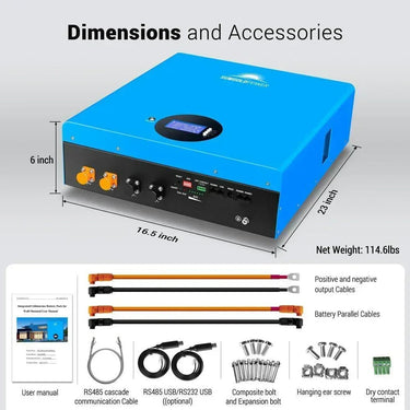 Sungold Power 5.12KWH Powerwall LiFePO4 Lithium Battery SG48100M