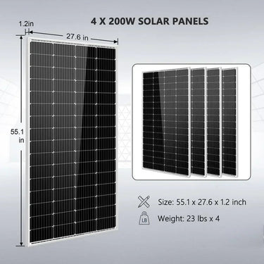 Sungold Power Kit Solar 3000W 24V Inversor 120V de salida Batería de litio 800 Vatios Panel Solar SGKT-3PRO