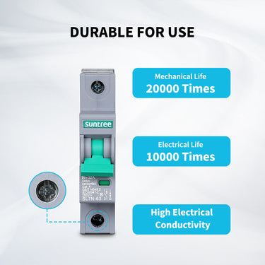 10A/16A/32A/50A/63A 1P DC Miniature Circuit Breaker — 63A