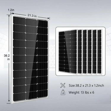 Kit Solar Aislado Inversor 3000W 12VDC Salida 120V Batería Solar de Respaldo de 600 watts SGK-PRO3