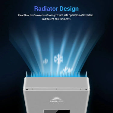 Inversor híbrido de fase dividida de alto voltaje Sungold Power 11.4KW con transmisor APS SG11.4KHB-HV