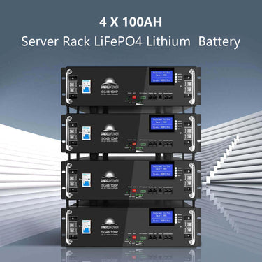 Kit Solar Aislado 12 Paneles Solares de 415 Vatios 4 Baterías de Litio de 5.12 kWh Inversor Solar de 8000 W 48 VCC 120 V/240 V SGM-8K20