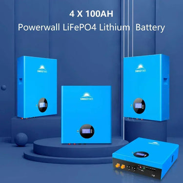 Kit Solar Aislado 10 Paneles Solares de 550 Vatios 4 Baterías de Litio Powerwall de 5.12 kWh Inversor Solar de 10KW 48vdc 120v/240v SGM-10K20