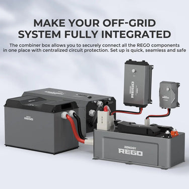 REGO 4 Port 400A System Combiner Box — No