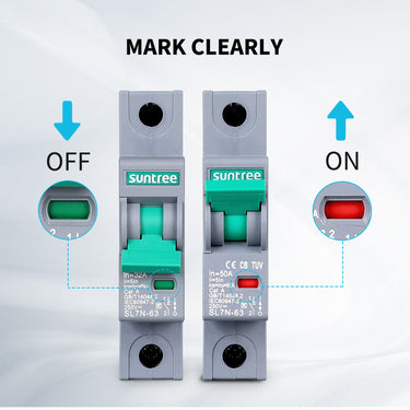 10A/16A/32A/50A/63A 1P DC Miniature Circuit Breaker — 63A