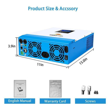 Inversor/cargador solar Sungold Power de 3000 W y 24 V