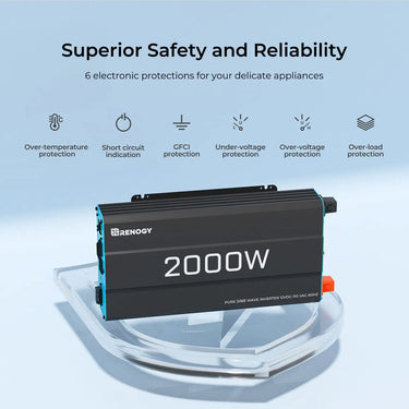 Refurbished 2000W 12V Pure Sine Wave Inverter