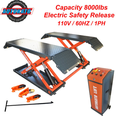 Katool KT-X85 8,000lbs Electric Mid Rise Scissor Lift — 110V