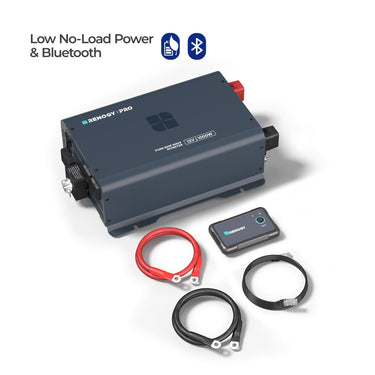 Pro 12V 1000W/2000W/3000W Pure Sine Wave Inverter with Bluetooth — 1000W