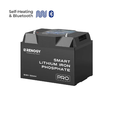 12V  100Ah Smart Lithium Iron Phosphate Battery w/Bluetooth & Self-heating Function | Pro Series — 4 Pack (Bundle & Save)