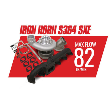 BD Diesel BD Iron Horn 5.9L Cummins Turbo Kit S364SXE 76 1.00AR Dodge 2003-2007 | 1045169