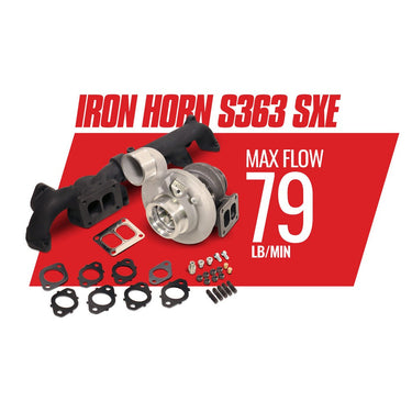 BD Diesel BD Diesel Iron Horn 5.9L Cummins Turbo Kit S363SXE 76 0.91AR Dodge 2003-2007 1045172 | 1045172