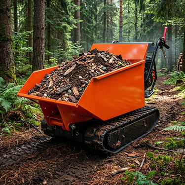 1100lbs Capacity 10HP Gas Powered Track Mini Dumper