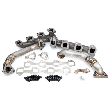 2001-2004 (FED / 2001 CA) GM 6.6L Duramax High-Flow Exhaust Manifold and Up-Pipe Kit