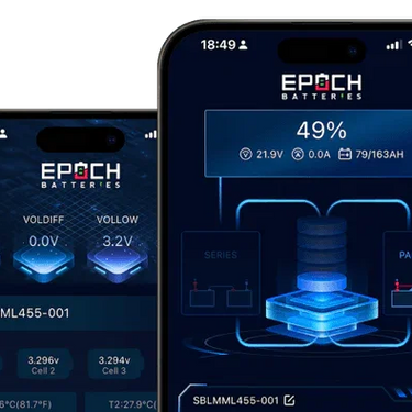 Epoch Battery 12V 460Ah V2 Elite Series - Heated & Bluetooth & Victron Comms LiFePO4 Battery