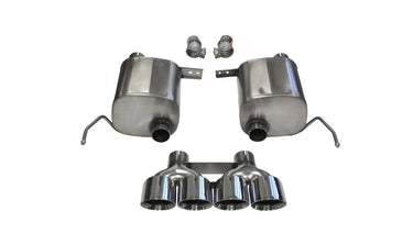 2.75 Inch Cat-Back Sport Dual Rear Exit Twin 4.0 Inch Polished Tips 16-Present Chevy Camaro SS ZL1 C