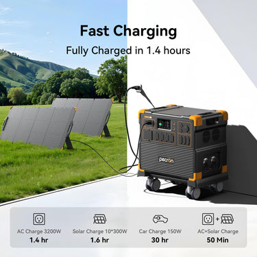 Estación de energía portátil PECRON E3800LFP 4200W 3840Wh