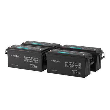 12V 200Ah Lithium Iron Phosphate Battery w/ Bluetooth