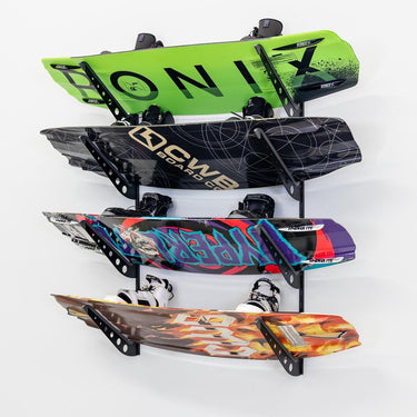 Estante de pared ajustable XSR | Multiusos | 4 niveles | Negro