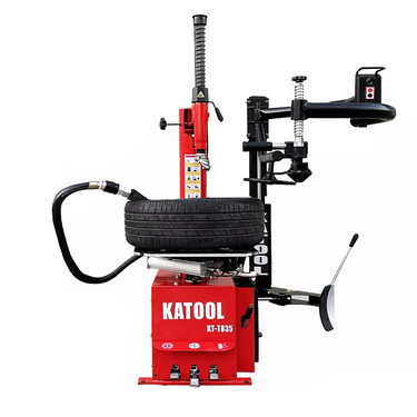 Katool KT-T835 Single Assist Arm Tire Machine 12"-28" Rims — KT-T835 Single Assist Arm Tire Machine + KT-MC1 Motorcycle Adaptor for Wheel Clamp Tire Changer